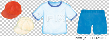 体操服のイラストセット 体育 117424057