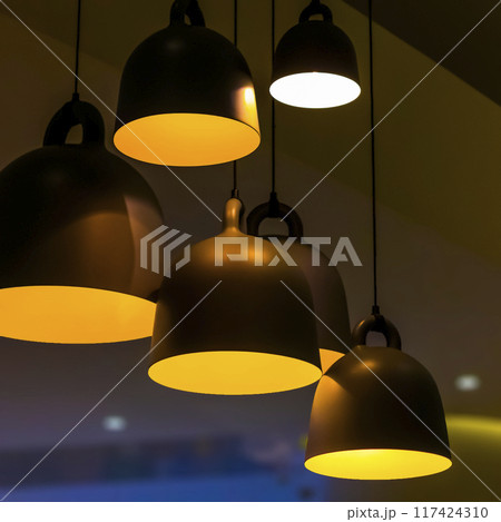 Lighting in the cafe Lighting in the cafe 117424310
