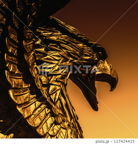 The statue of an eagle 117424415