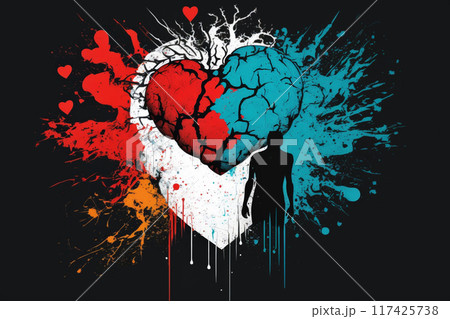 The brain and heart of a person are destroyed The brain and heart of a person are destroyed 117425738