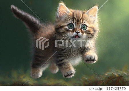 Little playful kitten Little playful kitten 117425770