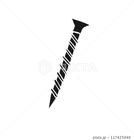 Vector hand drawn doodle sketch screw 117425840