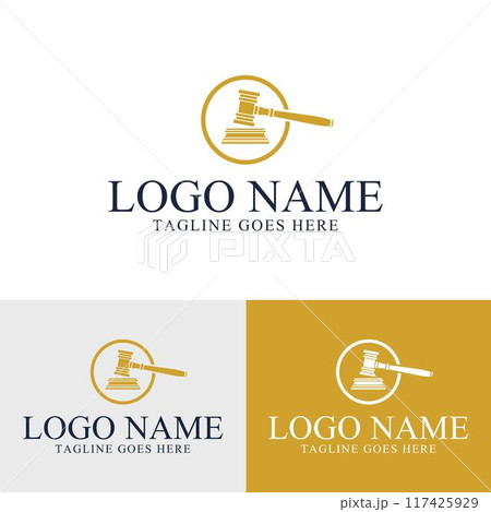 Law firm attorney logo design Template 117425929