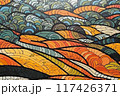 Modern abstract mosaic lanscape 117426371