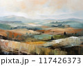 Decorative modern abstract painting of grand landscape 117426373