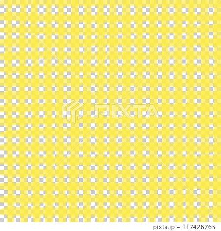 Yellow Gingham Check Hand Drawn Background Overlay 117426765