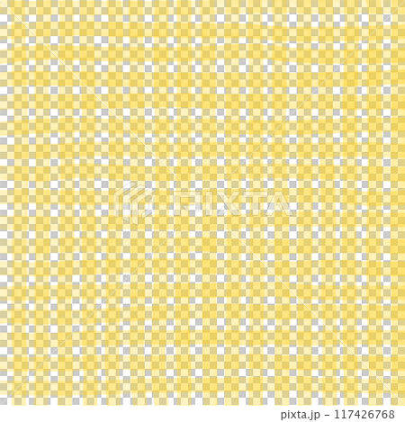 Yellow Gingham Check Hand Drawn Background Overlay 117426768