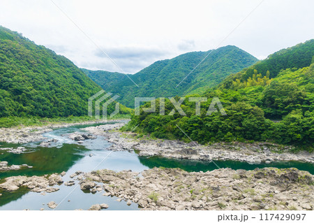 高知県 日本最後の清流 四万十川 高知県 日本最後の清流 四万十川 117429097