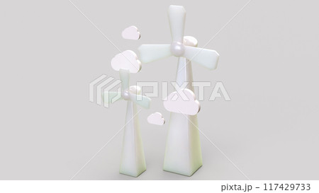 The Eco fan wind for generator electric for energy or ecology concept 3d rendering. The Eco fan wind for generator electric for energy or ecology concept 3d rendering. 117429733