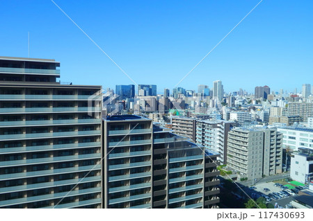 高層マンション建築現場 高層マンション建築現場 117430693