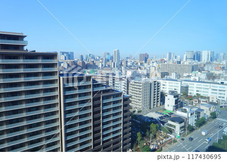 高層マンション建築現場 117430695