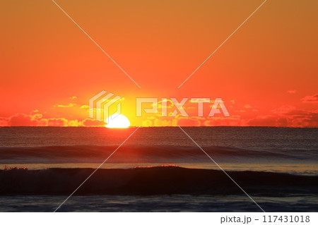 房総の夜明け 117431018