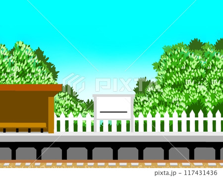 ローカル線の駅 117431436