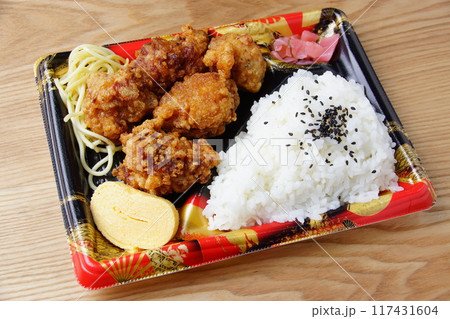 唐揚げ弁当 117431604