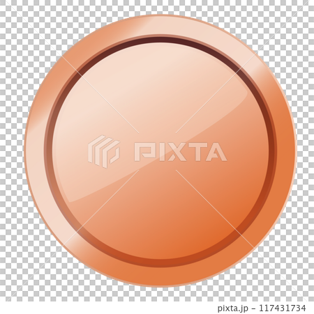 Simple bronze medal plate 117431734