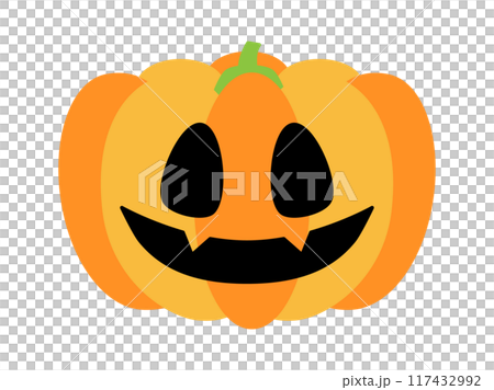 ハロウィンのかぼちゃのイラスト 117432992