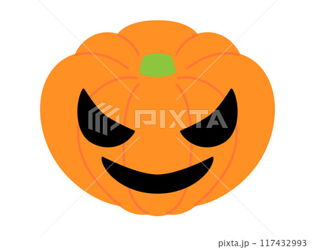 ハロウィンのかぼちゃのイラスト 117432993