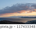 旗振山からの美しい夕景 117433348