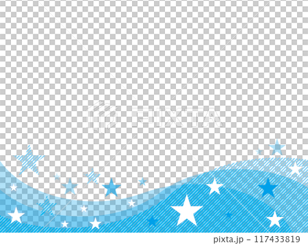 美麗的藍色閃閃發光的星星frame_blue 117433819