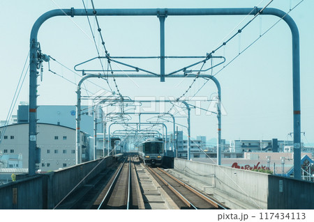 JR瀬戸大橋線・マリンライナー先頭車両(岡山~児島間) JR瀬戸大橋線・マリンライナー先頭車両(岡山~児島間) 117434113