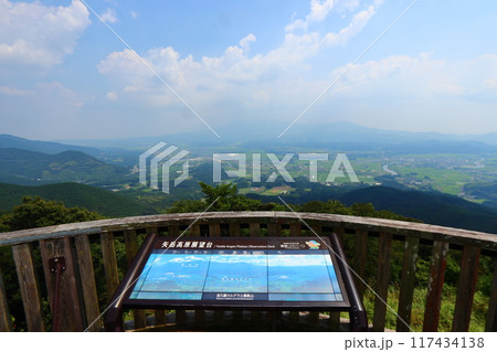 矢岳高原 展望台から眺める加久藤盆地（加久藤カルデラ） 117434138