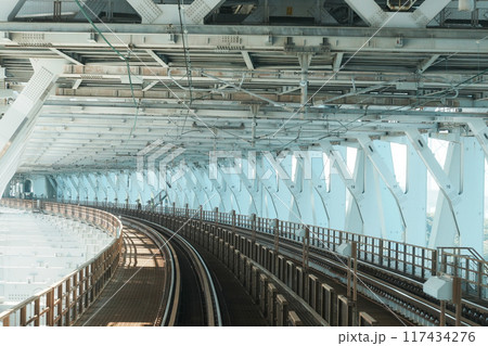 JR瀬戸大橋線・マリンライナー先頭車両からの眺め（瀬戸大橋通過中） 117434276