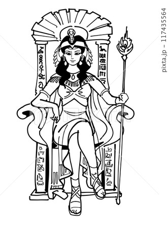 エジプトのファラオ-クレオパトラ エジプトのファラオ-クレオパトラ 117435564