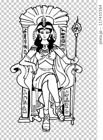 エジプトのファラオ-クレオパトラ エジプトのファラオ-クレオパトラ 117435564