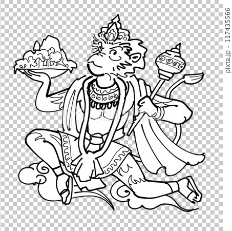 Hindu God – Hanuman Hindu God – Hanuman 117435566