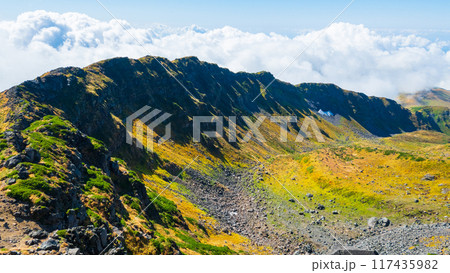秋の鳥海山登山:外輪山と千蛇谷 秋の鳥海山登山:外輪山と千蛇谷 117435982