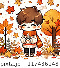 紅葉でカフェタイム！ 117436148