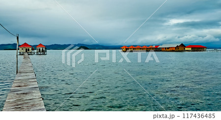 beautiful view of the tropical beach of Osi Island, West Seram, Maluku beautiful view of the tropical beach of Osi Island, West Seram, Maluku 117436485