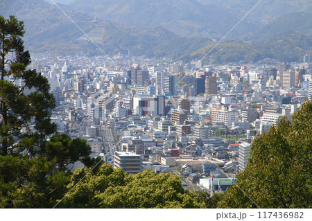 五台山公園からの眺望・高知市の街並み（高知県・高知市） 117436982