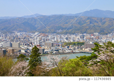 五台山公園からの眺望・高知市の街並み（高知県・高知市） 117436985