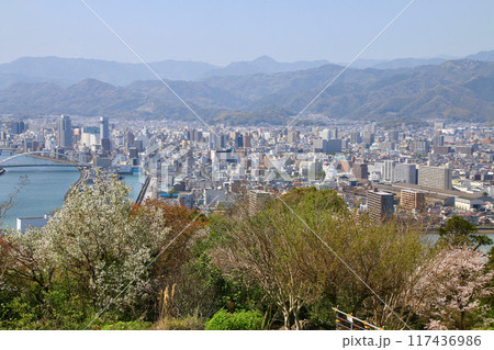 五台山公園からの眺望・高知市の街並み（高知県・高知市） 117436986