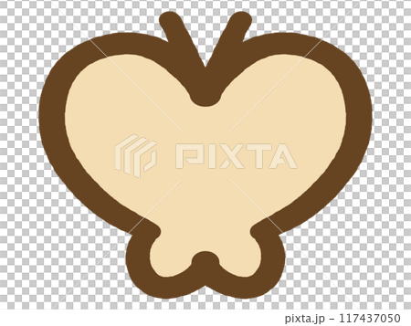 Doodle style butterfly illustration material 117437050
