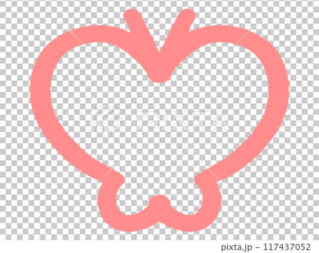 塗鴉風格蝴蝶插畫素材 塗鴉風格蝴蝶插畫素材 117437052