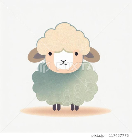 かわいいひつじ 117437776