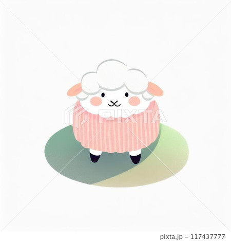 かわいいひつじ 117437777