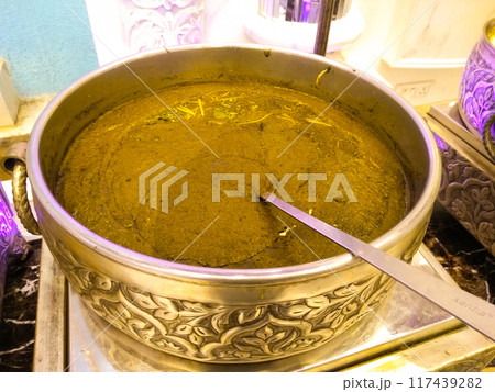 A picture of Palak Paneer with selective focus A picture of Palak Paneer with selective focus 117439282