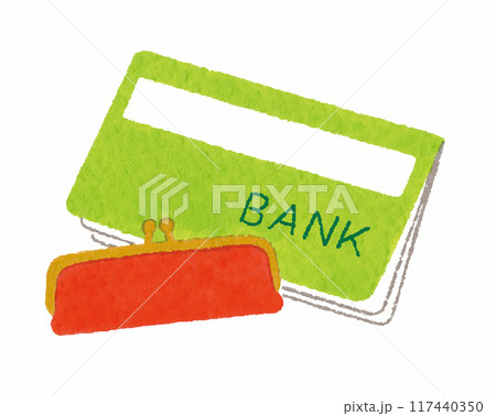緑色の銀行通帳と赤い印鑑ケース お金 貯金 緑色の銀行通帳と赤い印鑑ケース お金 貯金 117440350