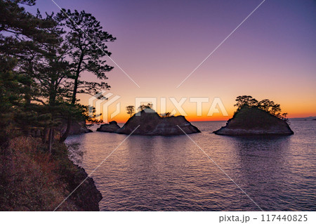 【静岡県】西伊豆・堂ヶ島の夕景 117440825