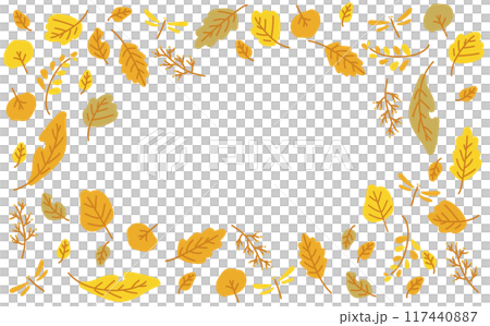 Cute and simple illustration background material of fallen leaves Cute and simple illustration background material of fallen leaves 117440887