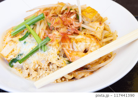 おいしいタイ料理のパッタイ おいしいタイ料理のパッタイ 117441390