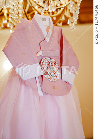 Children's national Korean costume for the traditional celebration Children's national Korean costume for the traditional celebration 117441466