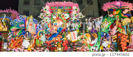 「青森県」八戸三社大祭・夏夜間展示運行　八戸市 117443602