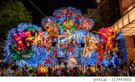 「青森県」八戸三社大祭・夏夜間展示運行 八戸市 「青森県」八戸三社大祭・夏夜間展示運行 八戸市 117443603