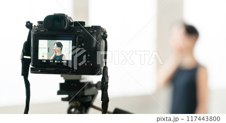 動画　撮影　デジカメ 117443800