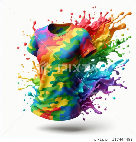 High-quality floating blank female t-shirts in various colors, ideal for mockups, presentations, and marketing materials High-quality floating blank female t-shirts in various colors, ideal for mockups, presentations, and marketing materials 117444482