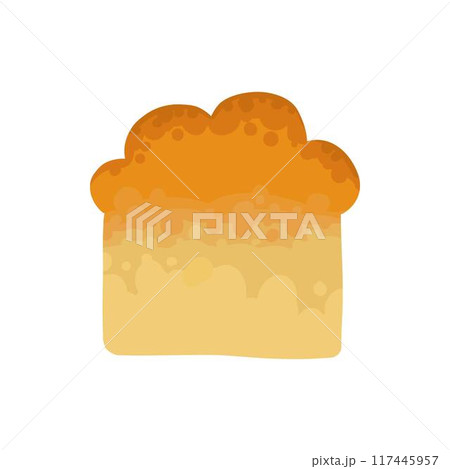 Baking ingredient. Cartoon kitchen food for pastry and sweet bakery, eggs flour sugar butter milk. Vector isolated. Utensils and products for baking pastry Baking ingredient. Cartoon kitchen food for pastry and sweet bakery, eggs flour sugar butter milk. Vector isolated. Utensils and products for baking pastry 117445957